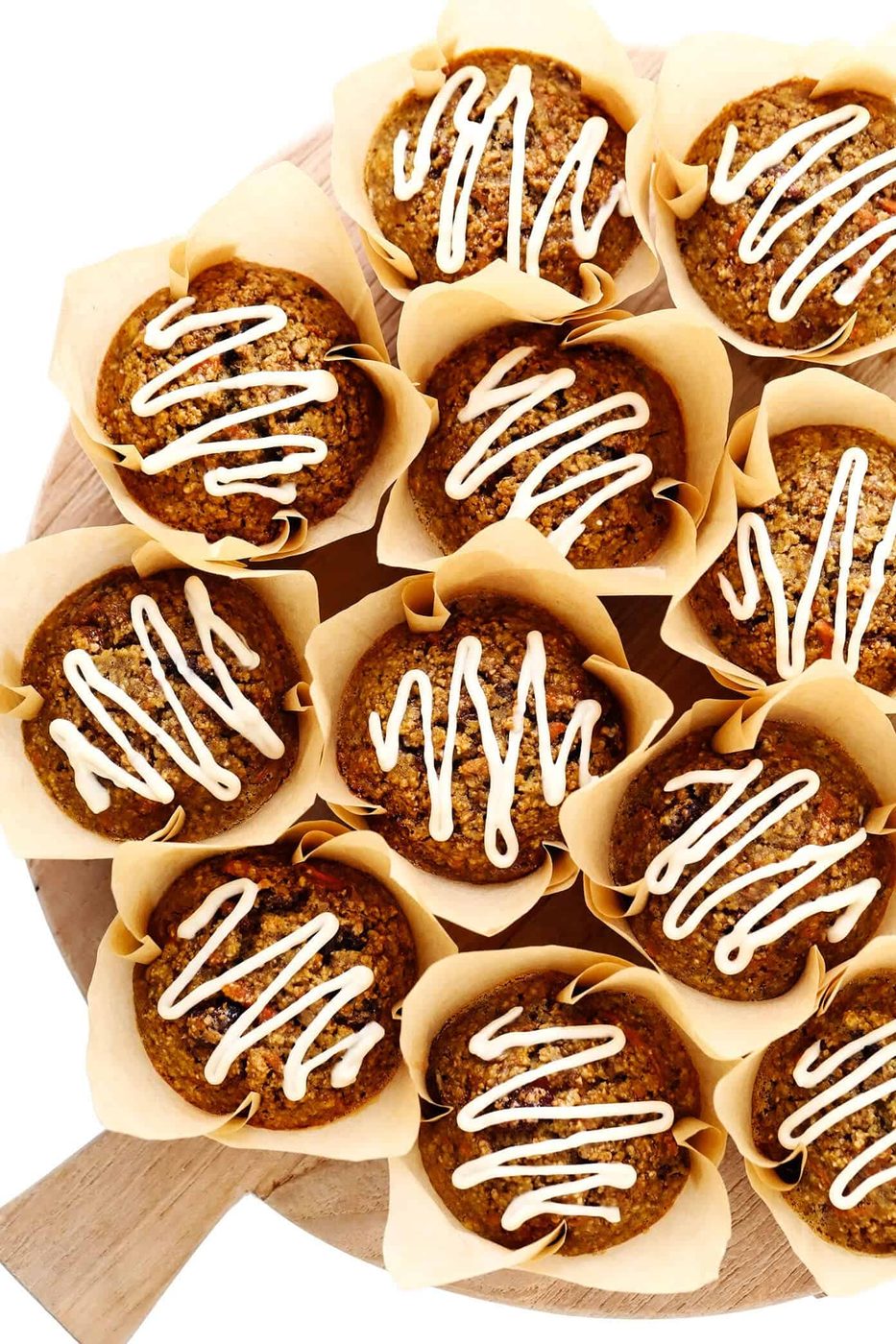 Healthy Carrot Cake Muffins