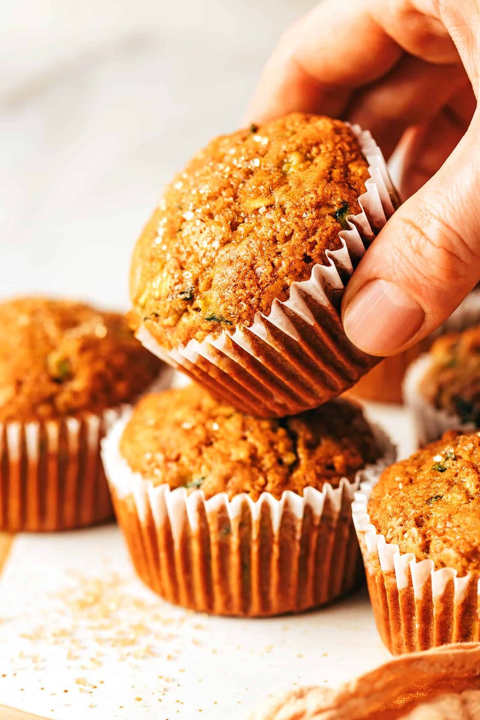 Homemade Healthy Zucchini Muffins