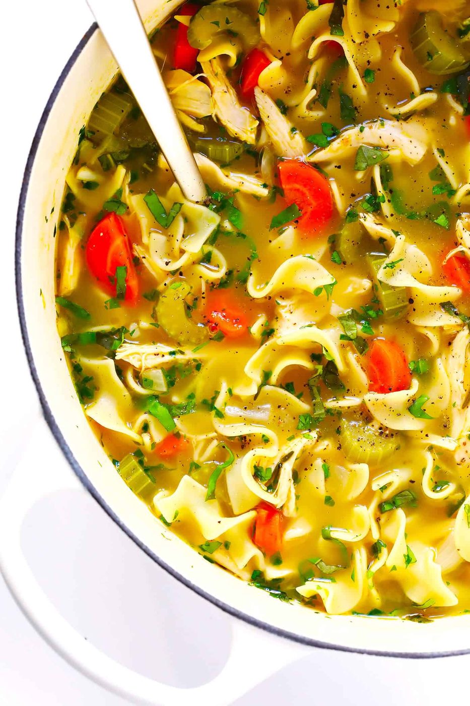 Herb-Loaded Chicken Noodle Soup at home