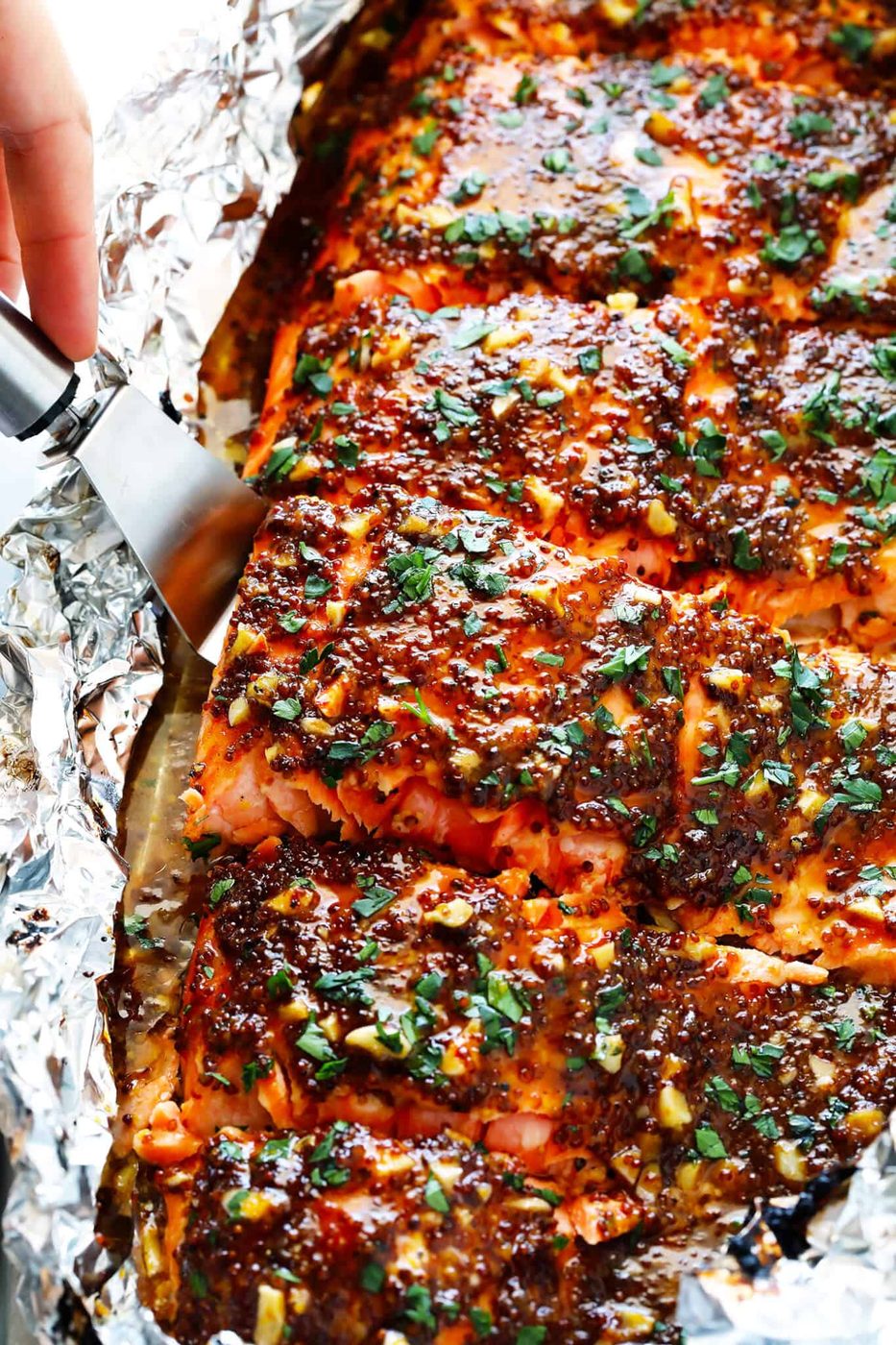 Honey Mustard Salmon In Foil at home