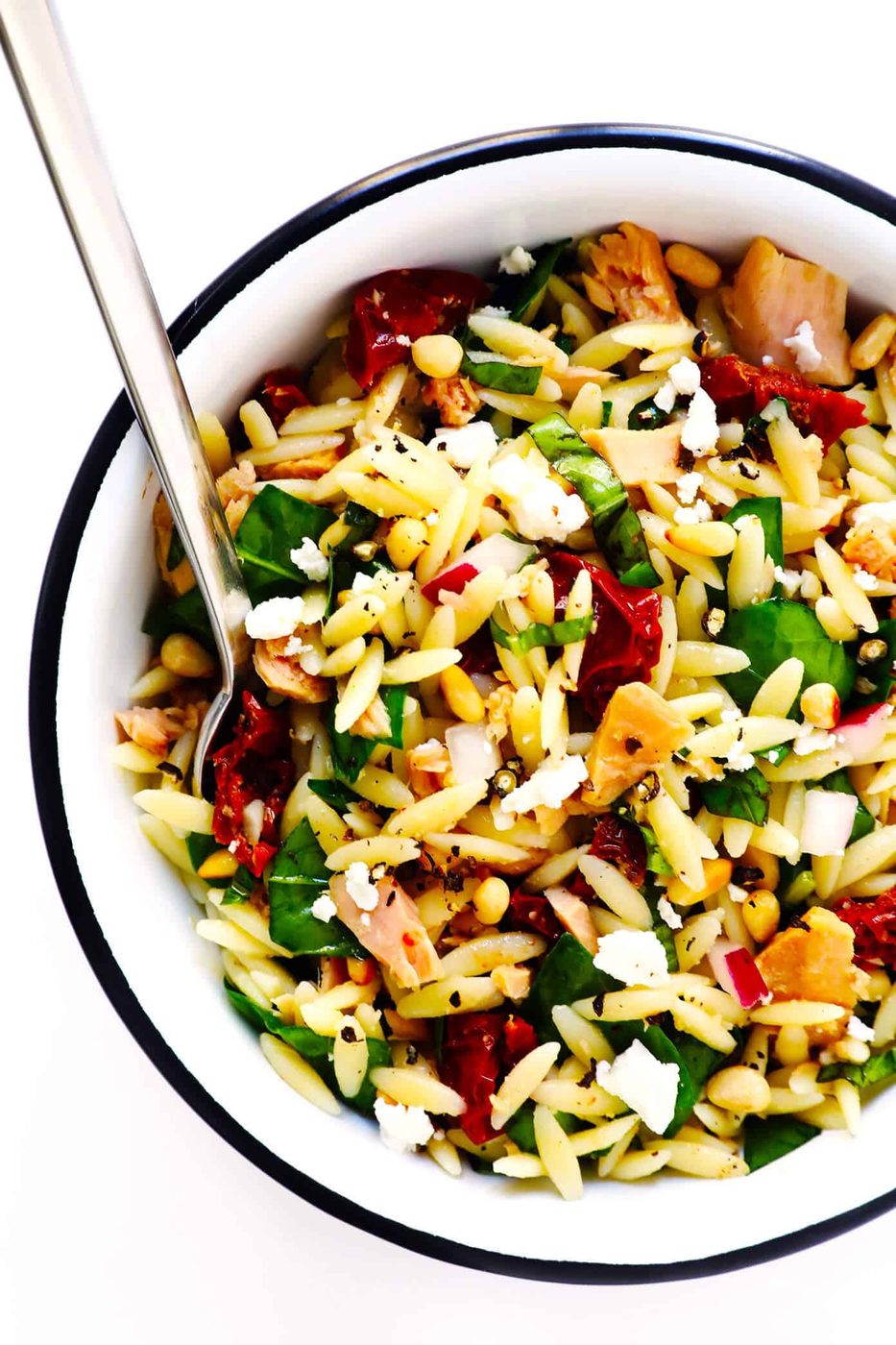 Italian Orzo Tuna Salad at home