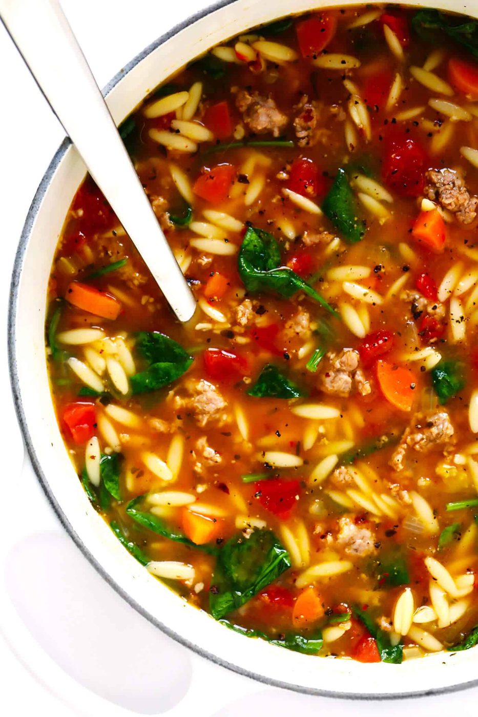Italian Sausage and Orzo Soup
