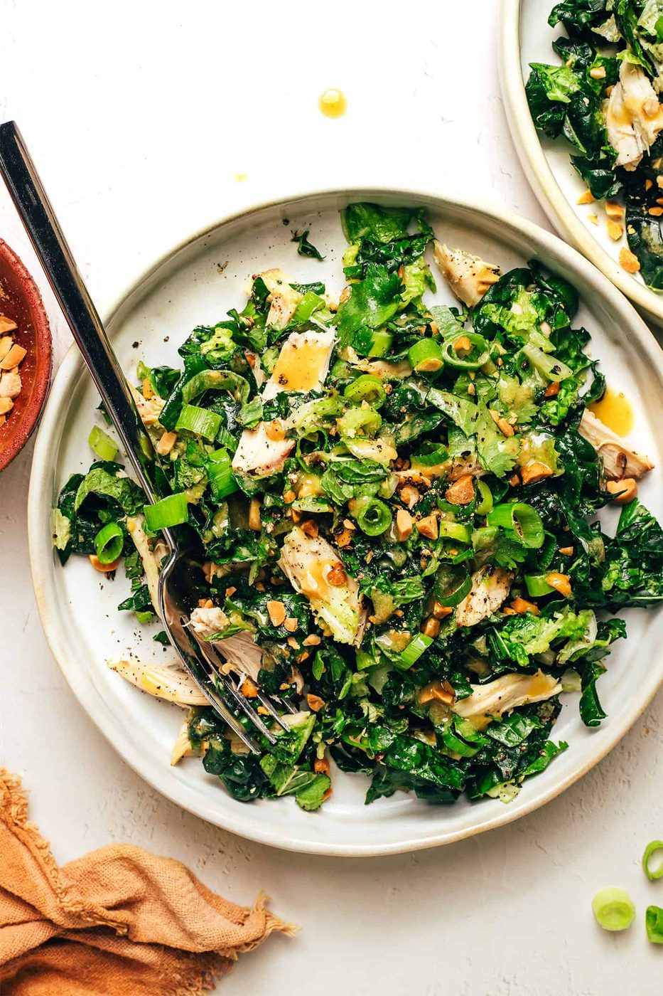 Kale Peanut Chicken Salad