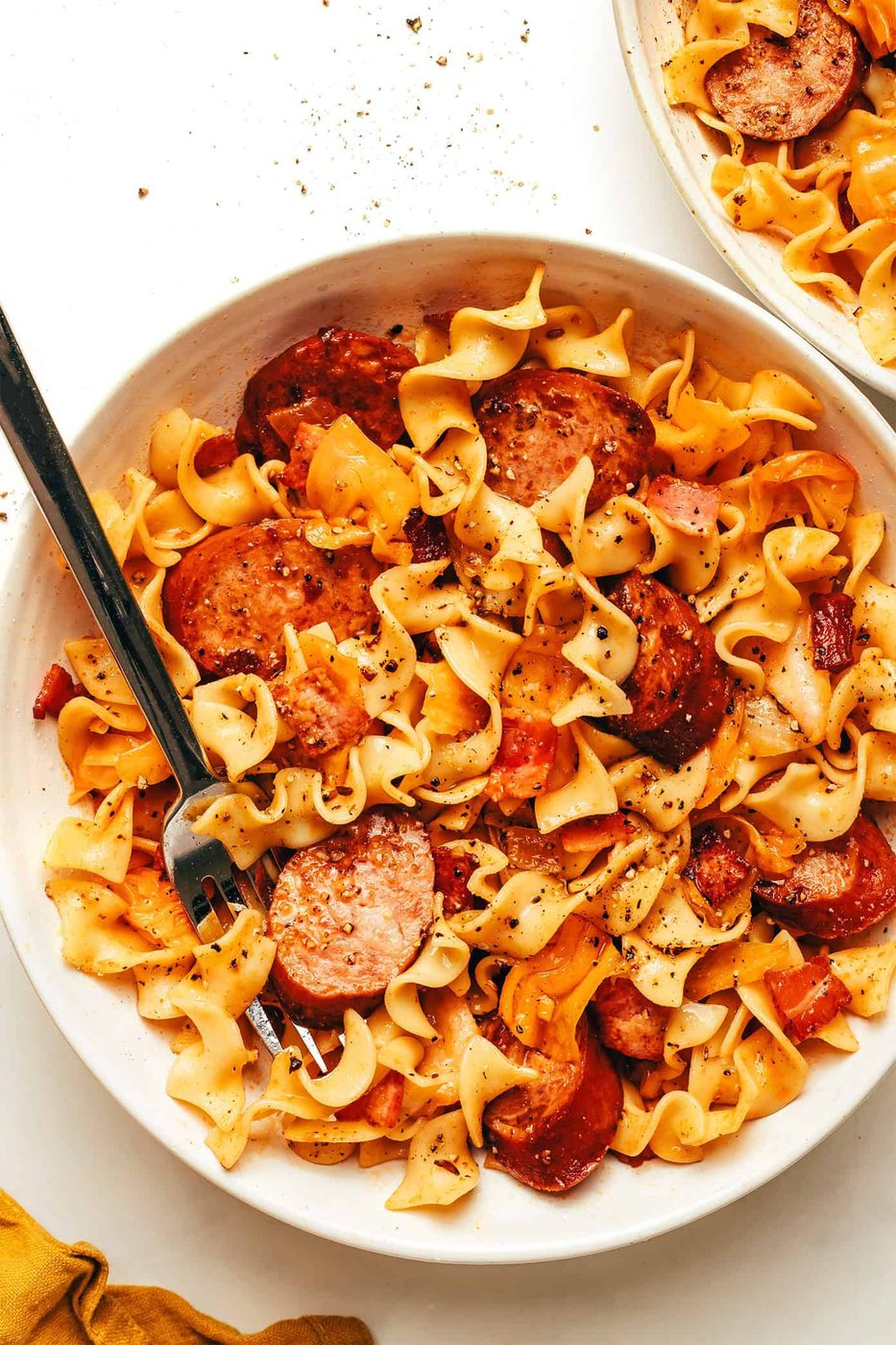 Kielbasa and Cabbage Noodles