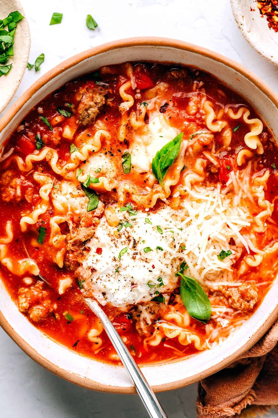 Homemade Lasagna Soup