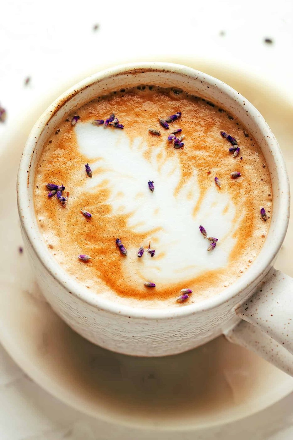 Homemade Lavender Latte (Hot or Iced)