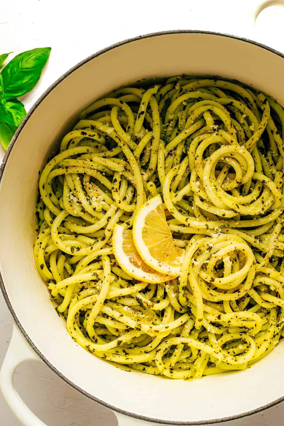 Homemade Lemon Basil Butter Pasta