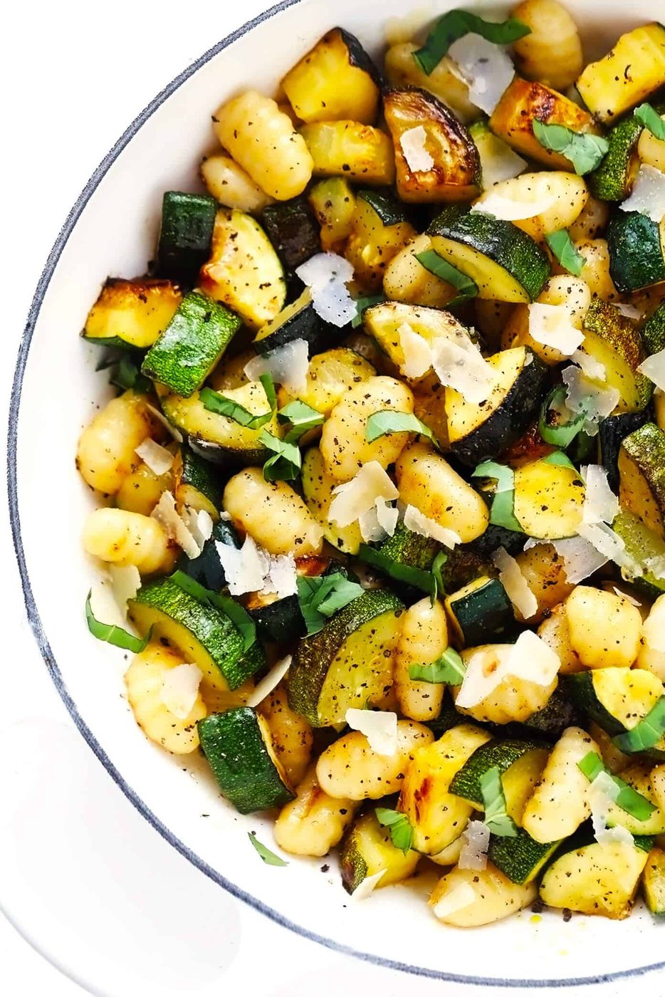 Lemon Basil Gnocchi with Zucchini