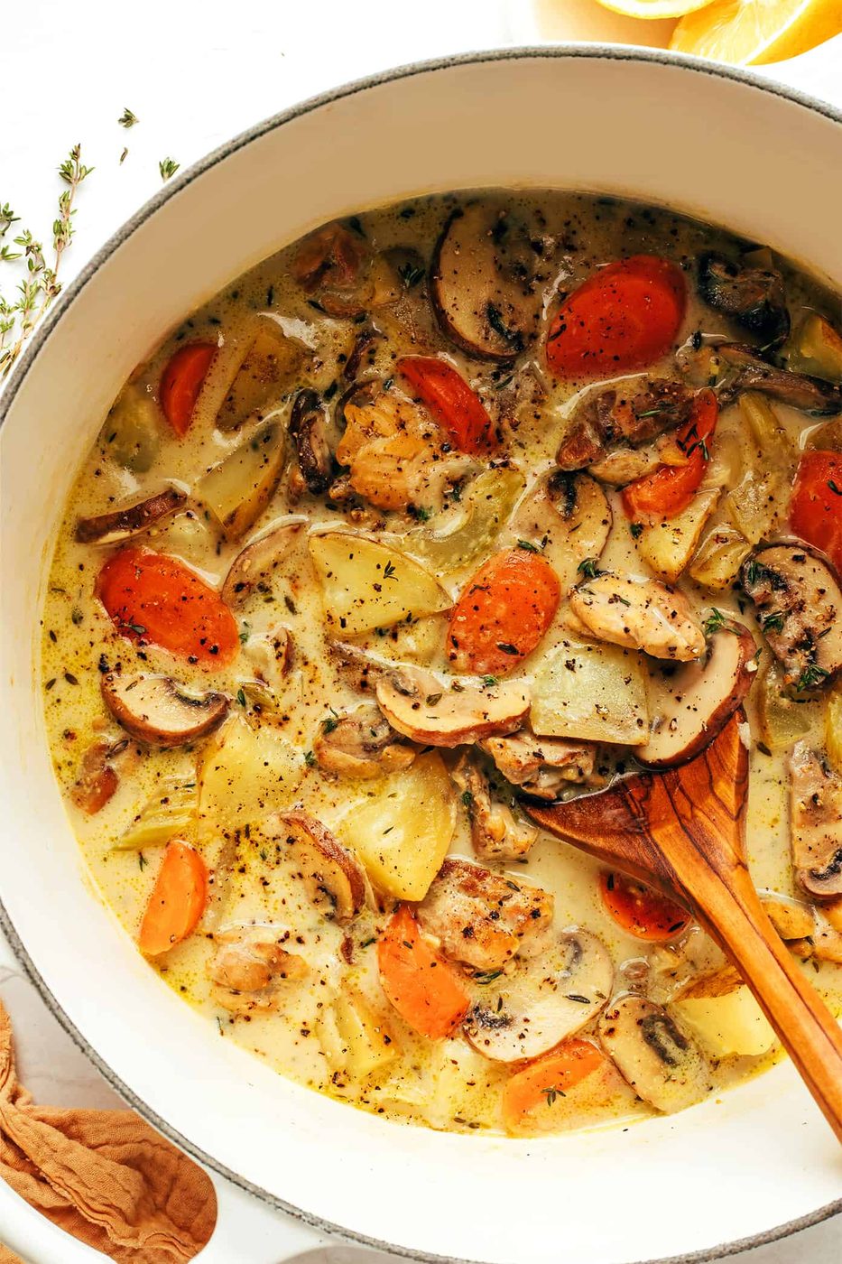 Homemade Lemony Chicken Stew