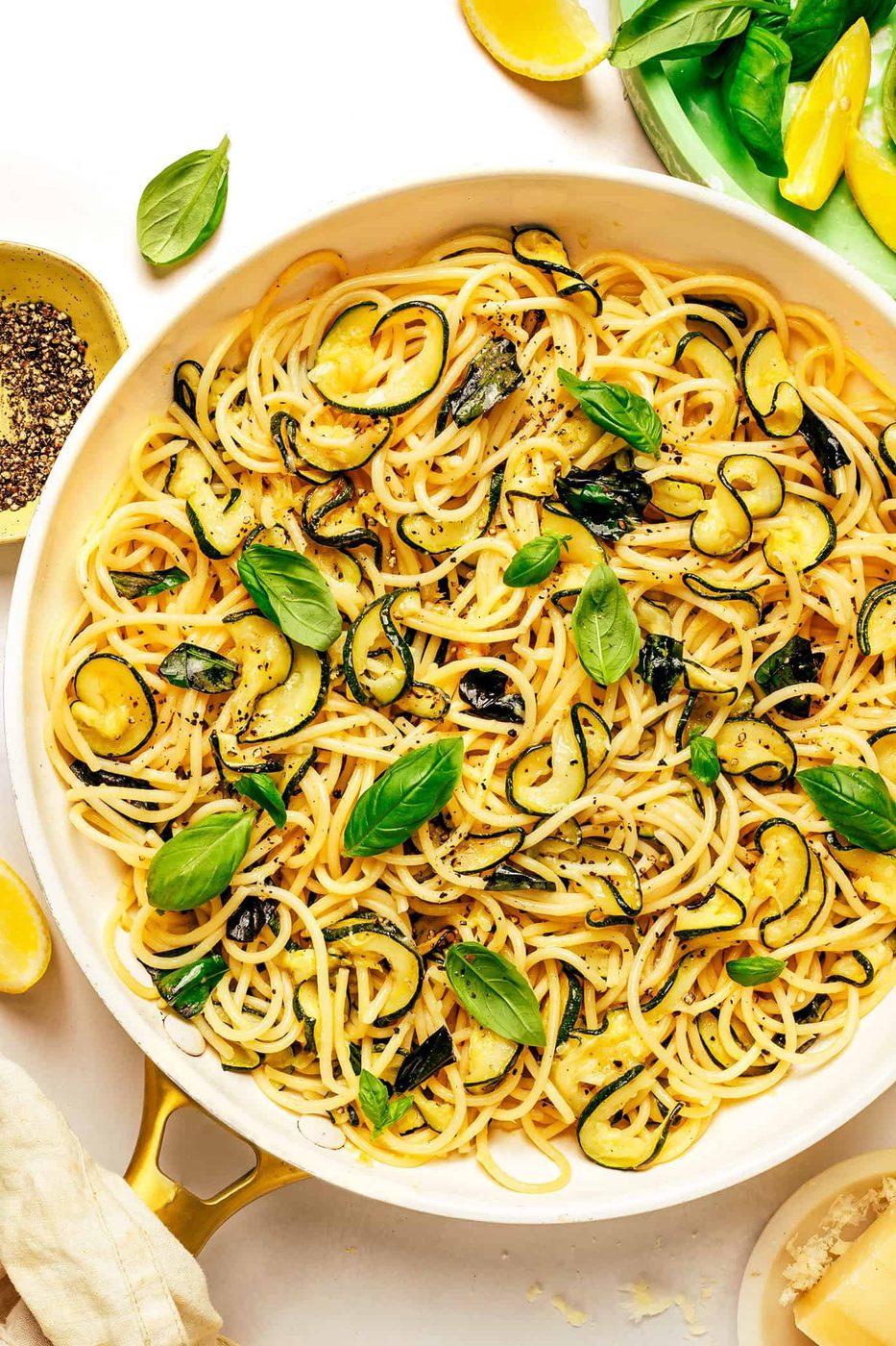 Homemade Lemony Zucchini Pasta