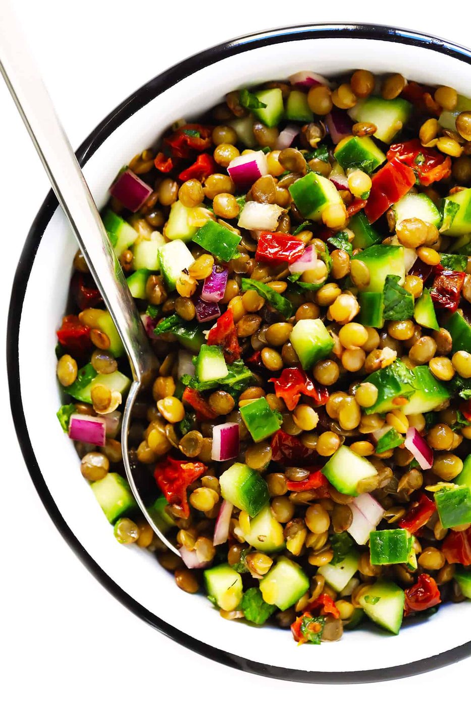 Lentil Salad at home