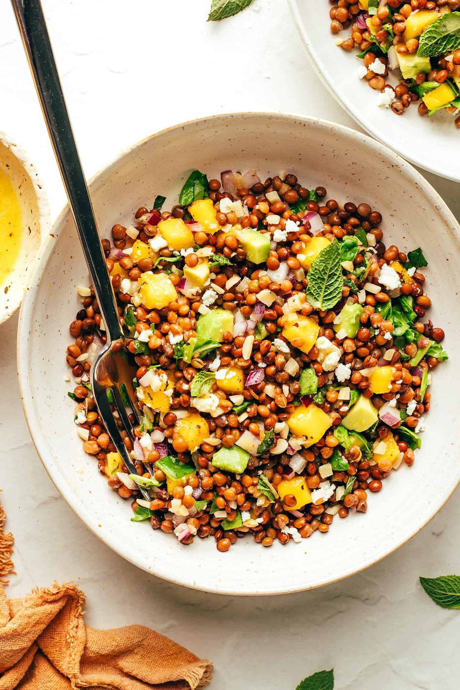 Homemade Mango Lentil Salad