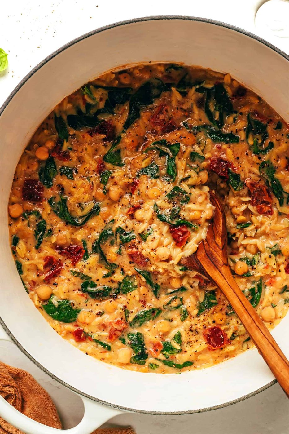 Homemade Marry Me Chickpeas and Orzo
