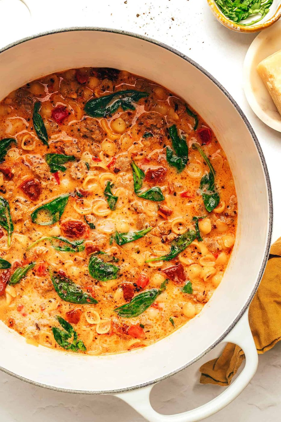 Homemade Marry Me Soup with Italian Sausage