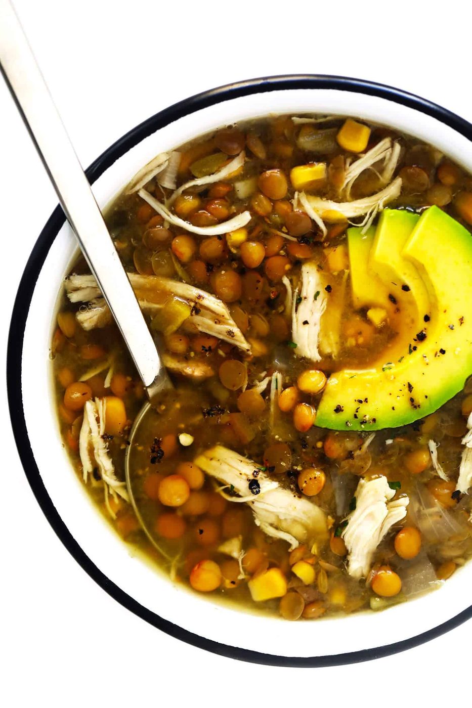 Mexican Chicken Lentil Soup at home