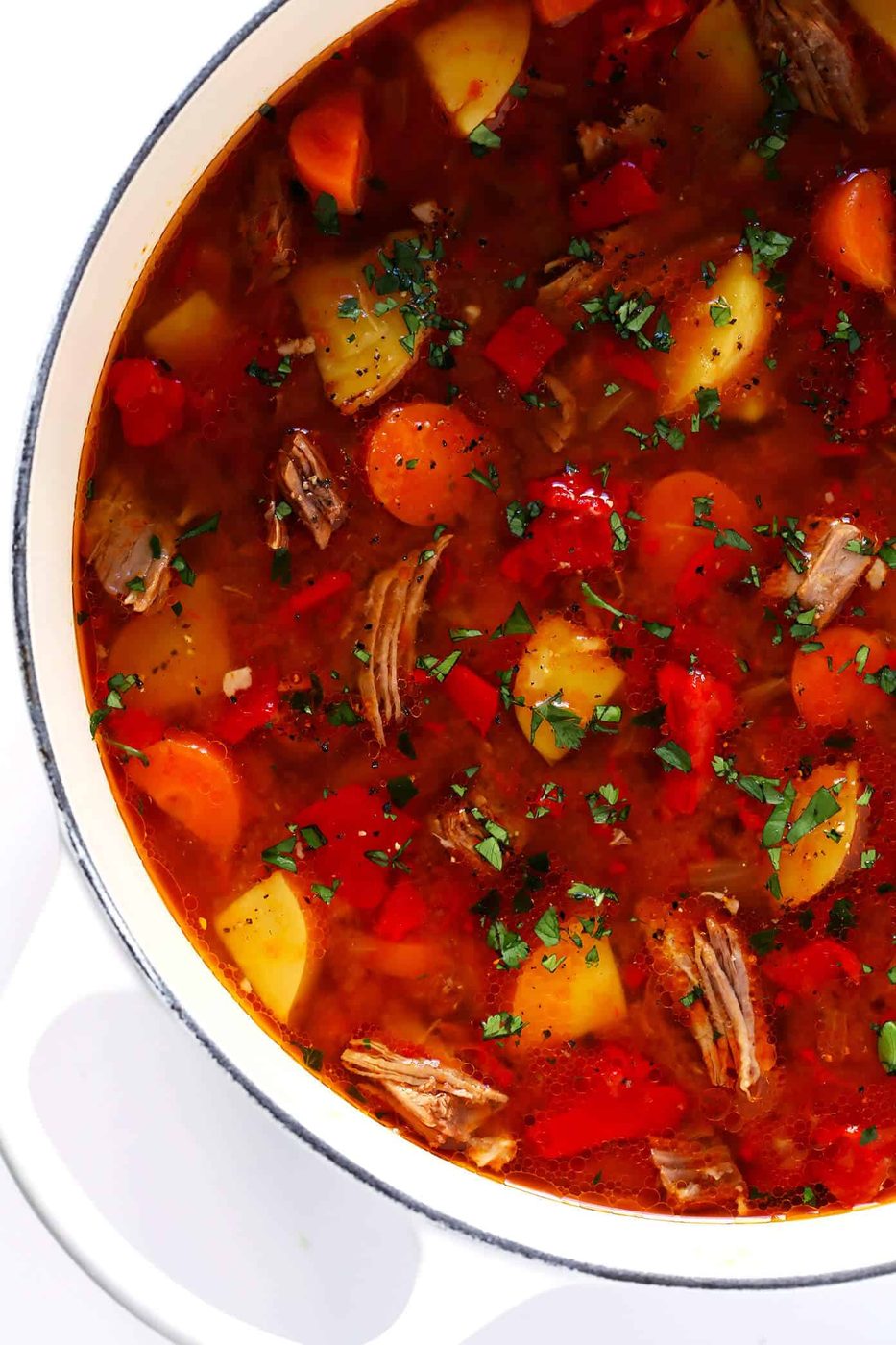 Mexican Vegetable Beef Soup at home