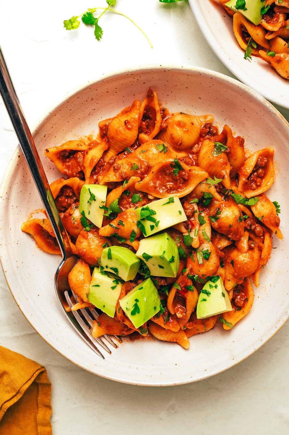 One Pot Cheesy Taco Pasta