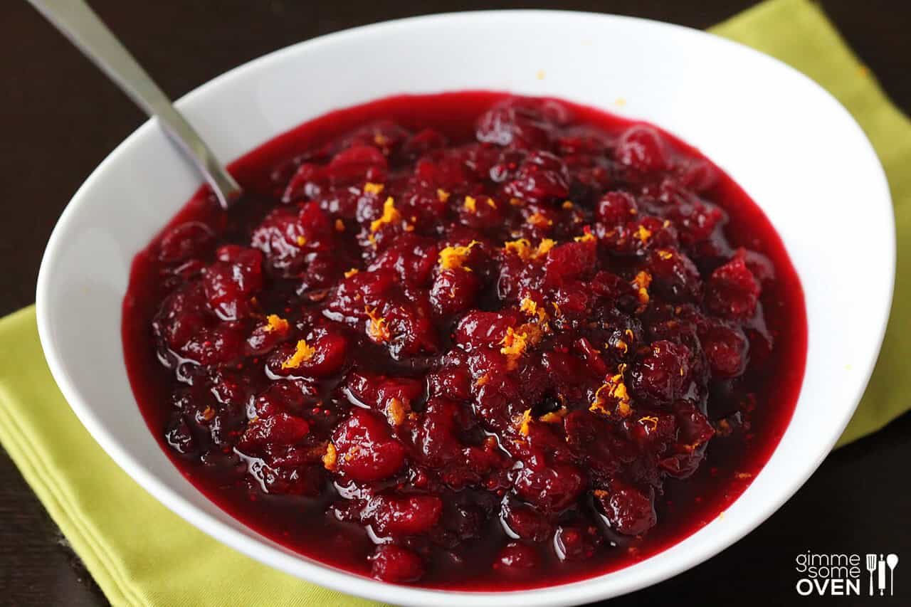 Homemade Orange Bourbon Cranberry Sauce