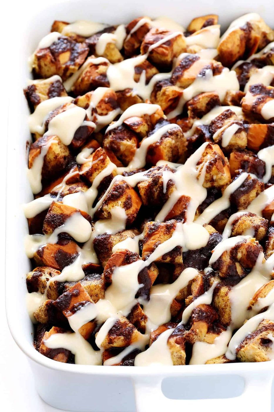 Overnight Cinnamon Roll Casserole at home