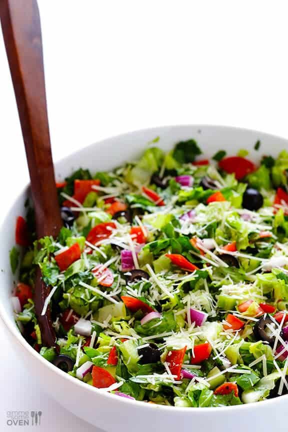Homemade Pepperoni Italian Chopped Salad