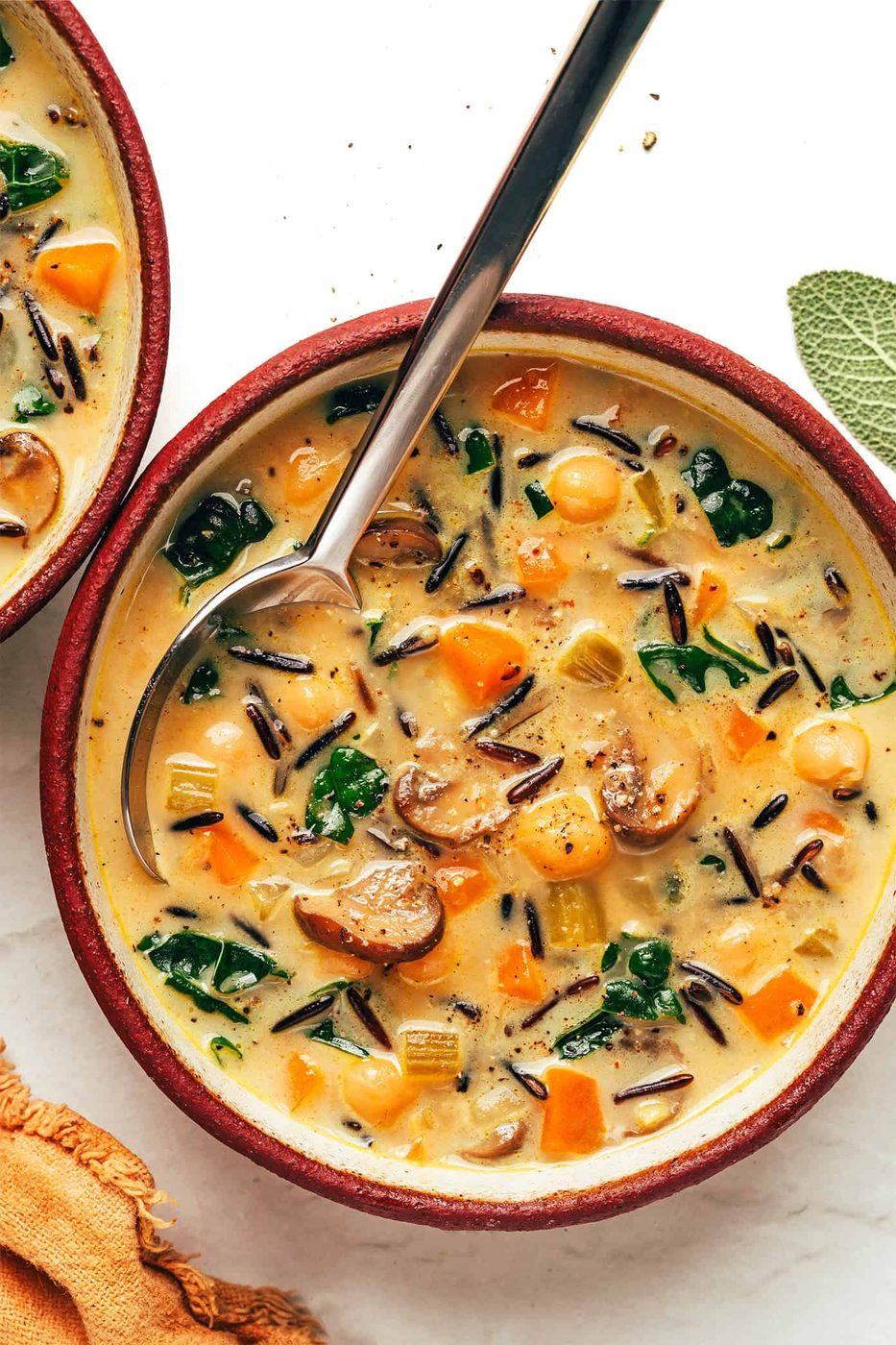 Pumpkin Wild Rice Soup at home