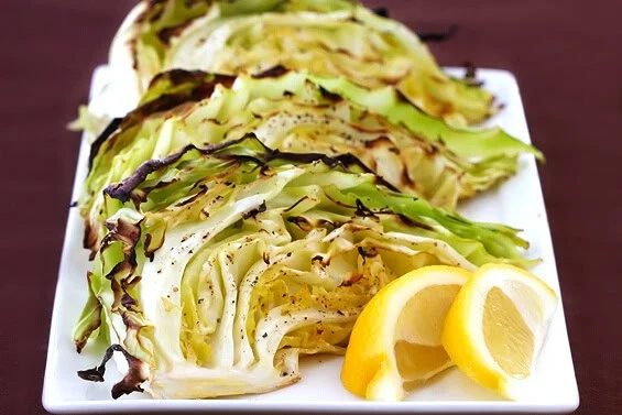 Roasted Cabbage Wedges at home