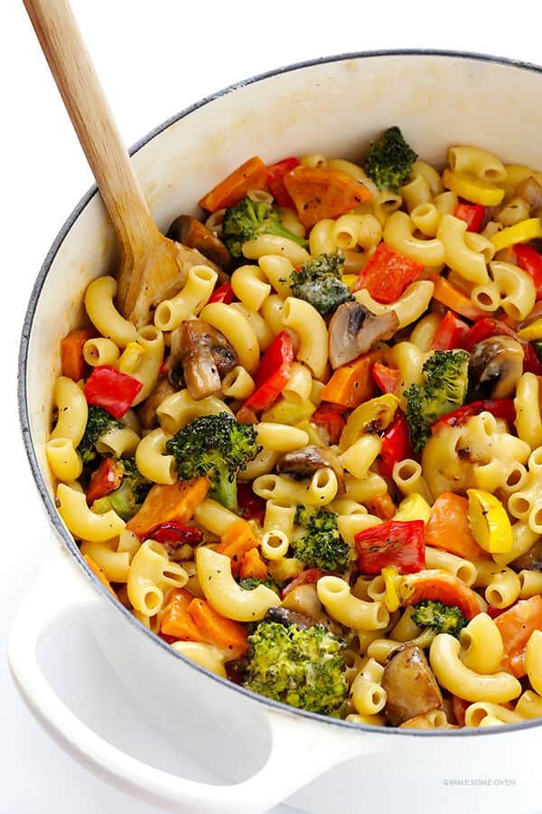 Homemade Roasted Vegetable Macaroni and Cheese
