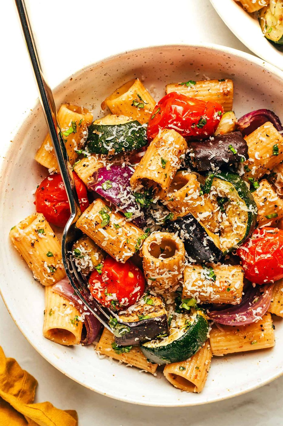 Roasted Vegetable Pasta at home