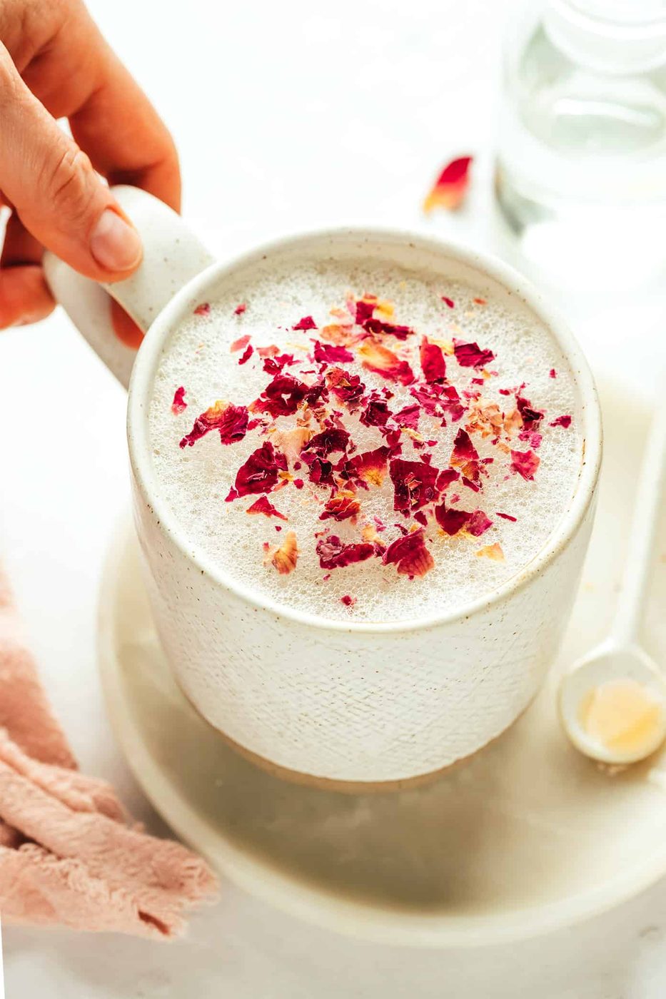 Homemade Rose Latte (Hot or Iced)