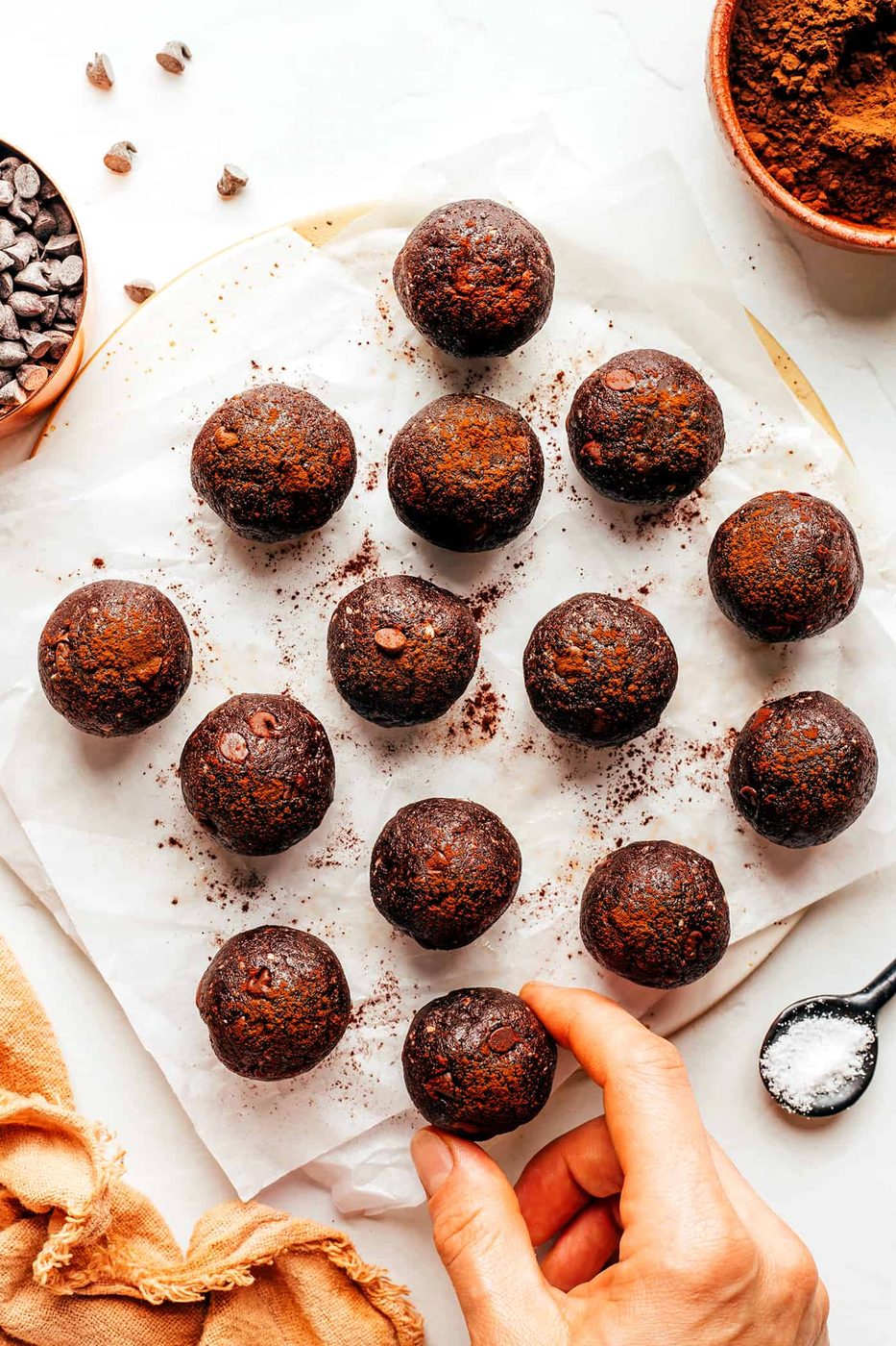 Salted Chocolate Brownie Bites at home