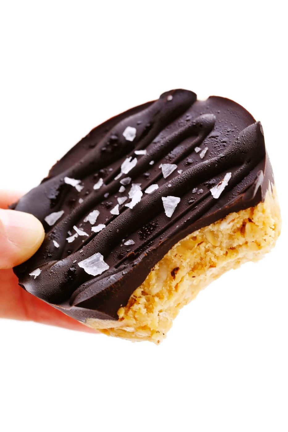 Salted Chocolate Peanut Butter Oat Cups at home