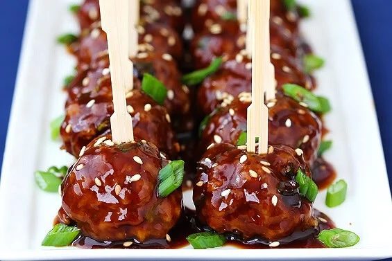 Saucy Sesame Meatballs at home