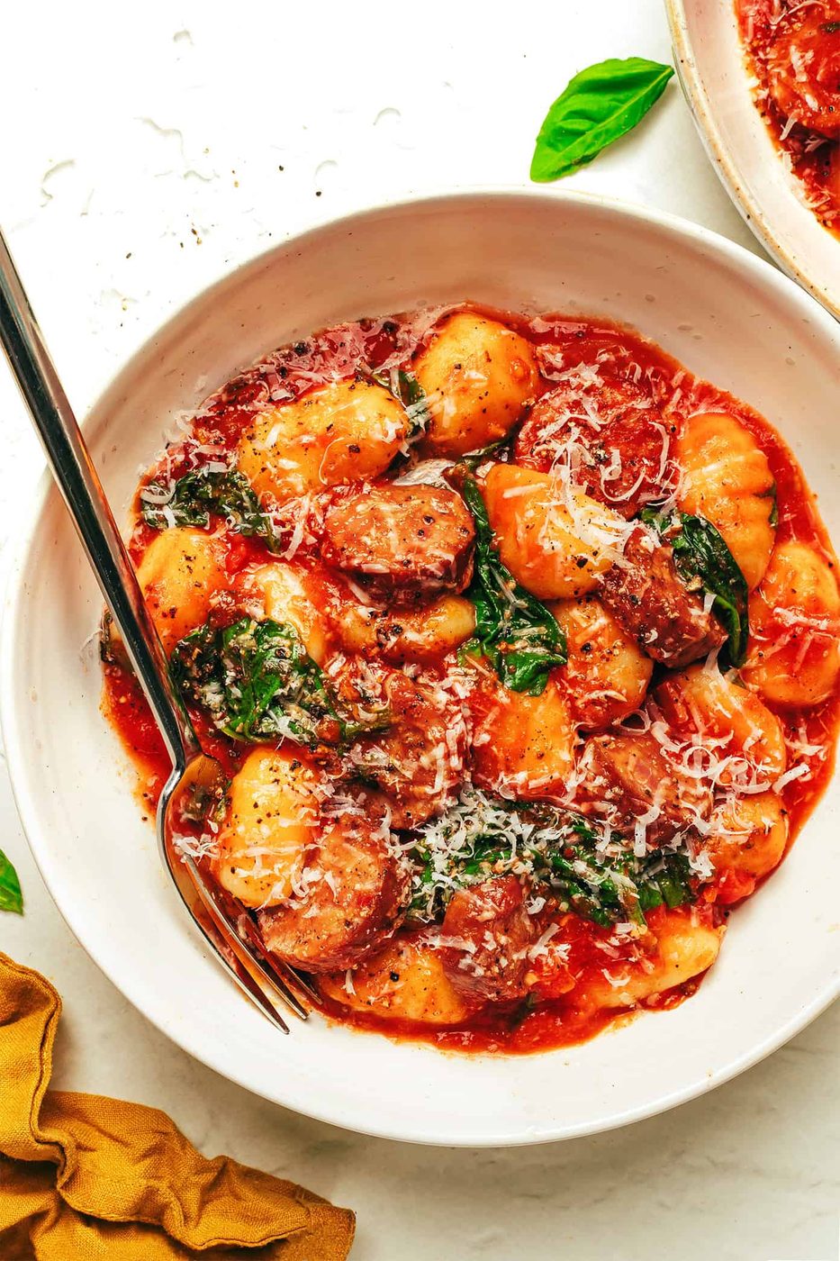 Homemade Sausage and Gnocchi Marinara