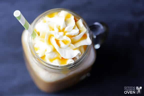Homemade Skinny Caramel Frappe