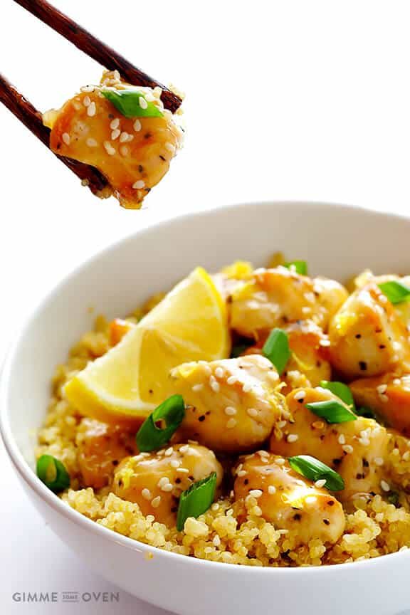 Healthier Honey Lemon Chicken at home