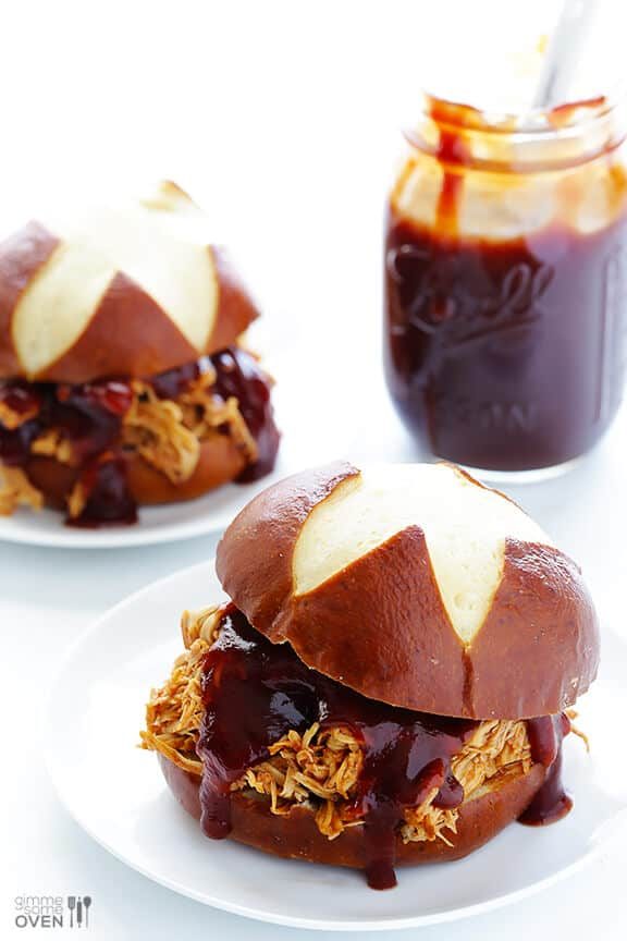 Homemade 2-Ingredient Slow Cooker BBQ Chicken