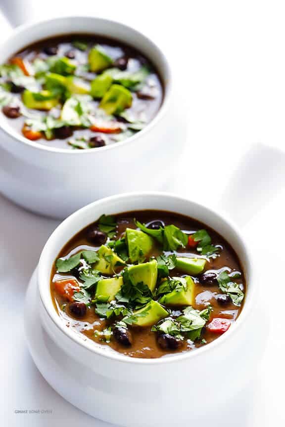 Homemade Slow Cooker Black Bean Soup