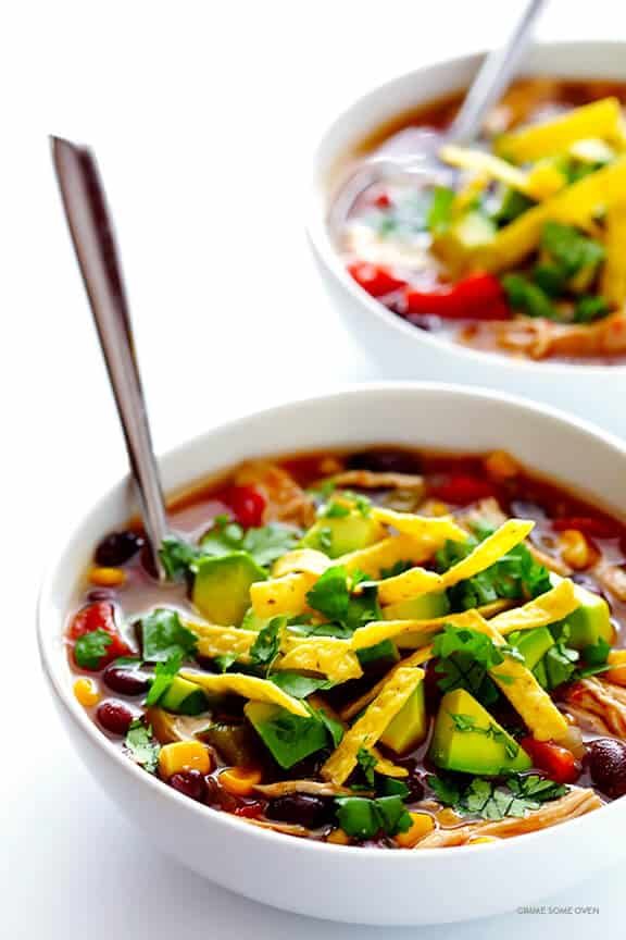Slow Cooker Chicken Tortilla Soup