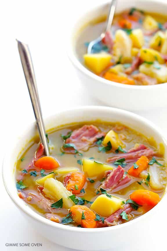 Corned Beef and Cabbage Soup at home