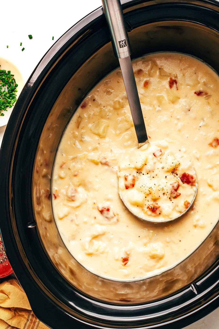 Homemade Slow Cooker Potato Soup