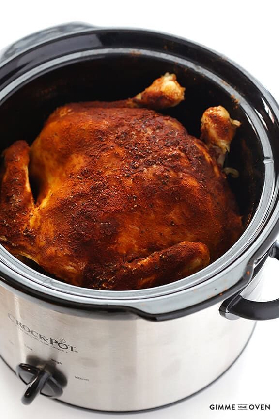 Slow Cooker “Rotisserie” Chicken