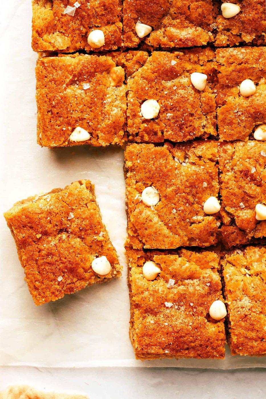 Homemade Snickerdoodle Blondies