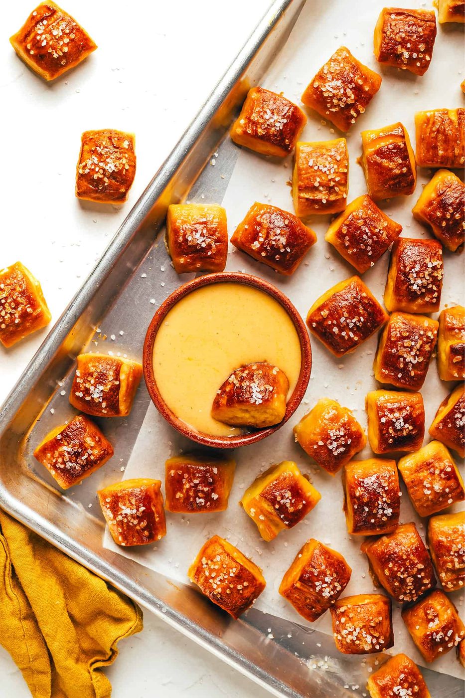 Buttery Soft Pretzel Bites at home
