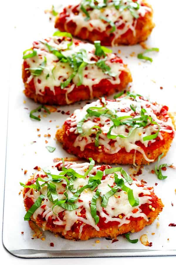 Homemade Spicy Baked Chicken Parmesan