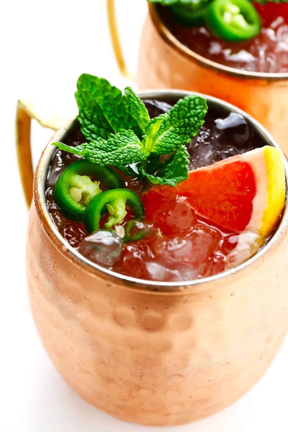 Homemade Spicy Grapefruit Ginger Fizz Mocktail