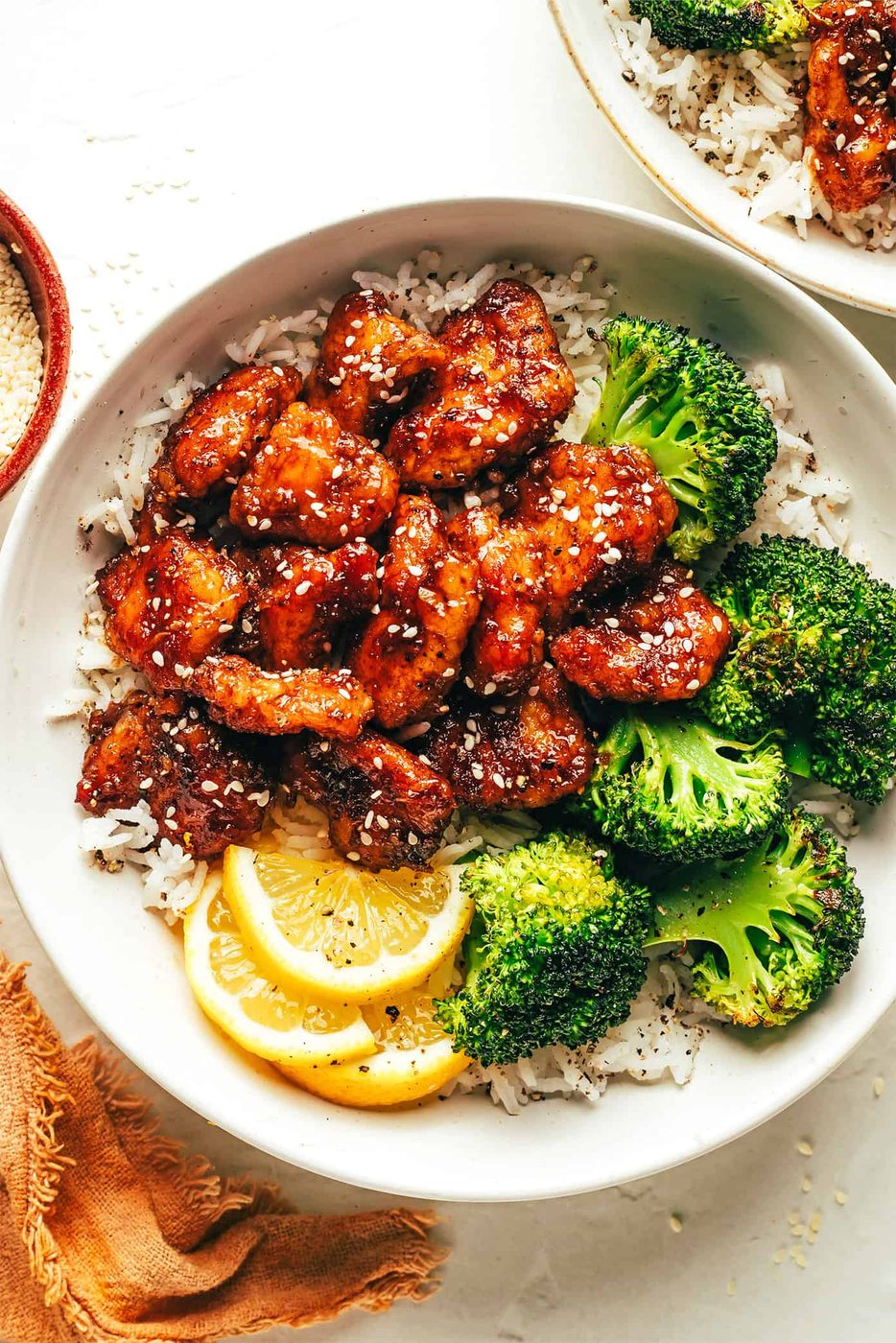 Sticky Honey Lemon Chicken at home