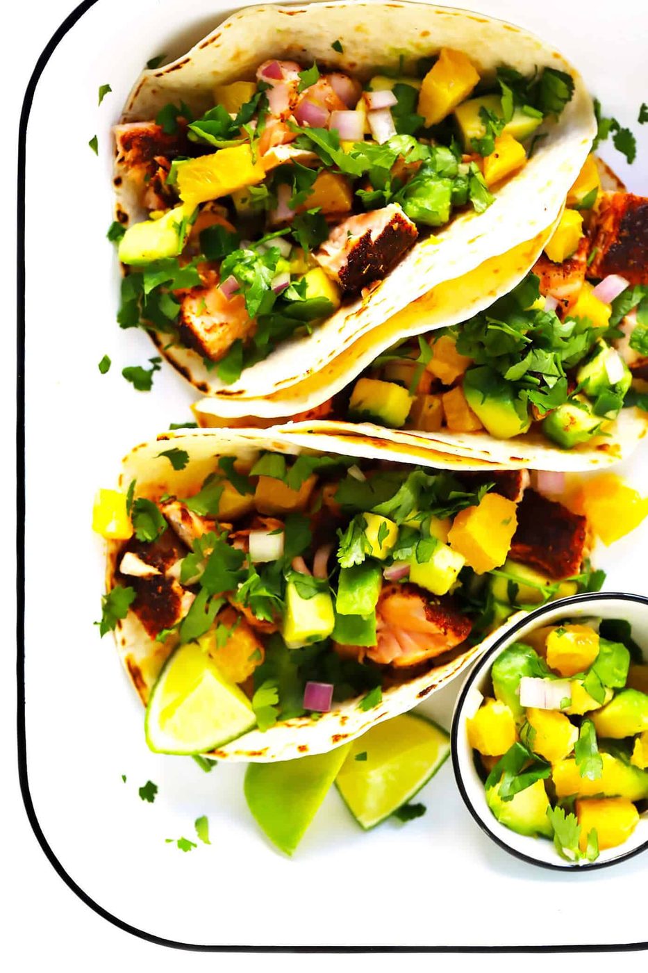 Homemade Super-Simple Salmon Tacos (with Juicy Citrus Salsa)