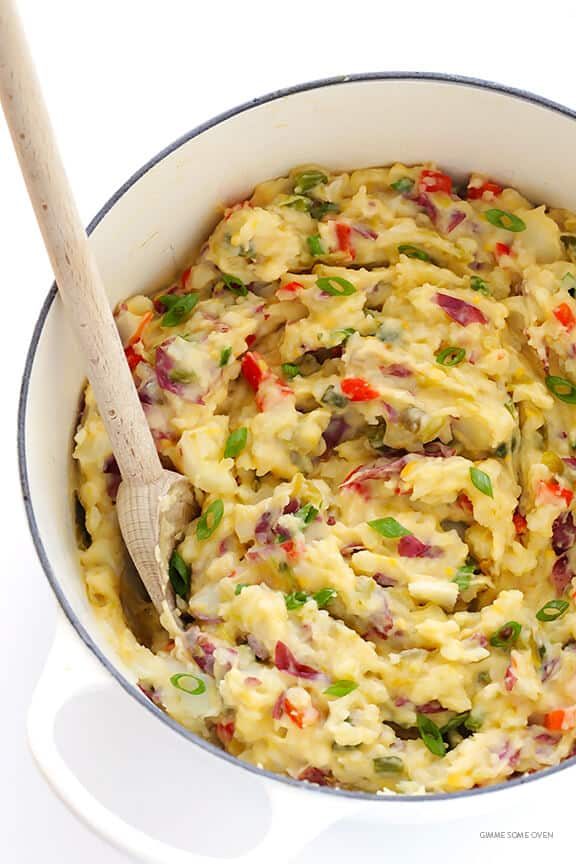 Homemade Tex-Mex Mashed Potatoes (Papas Con Chile)