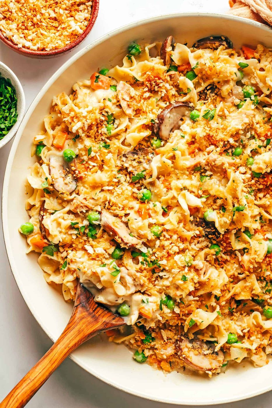 Homemade Lightened-Up Tuna Casserole