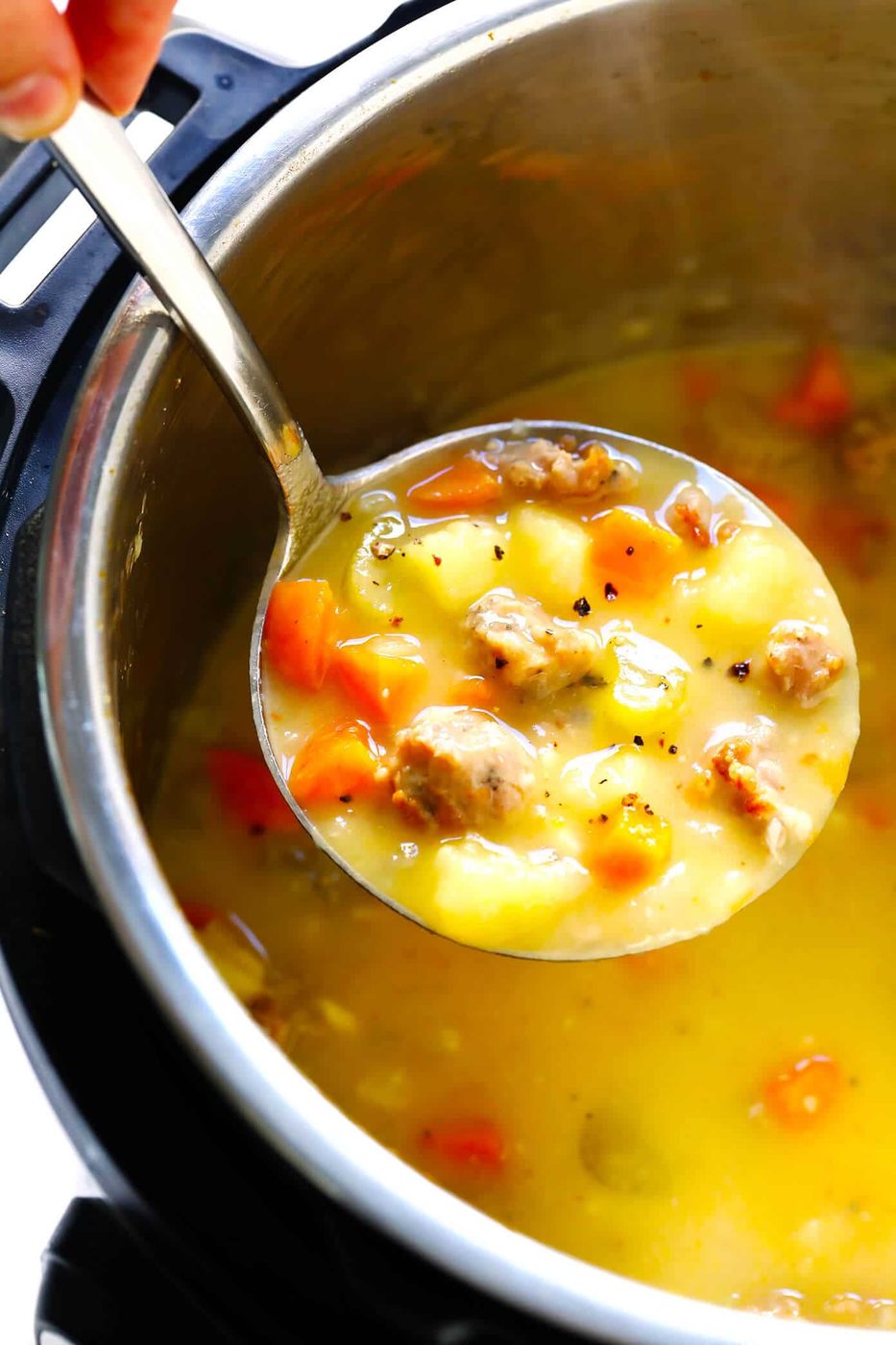 Homemade Turkey Cheeseburger Soup